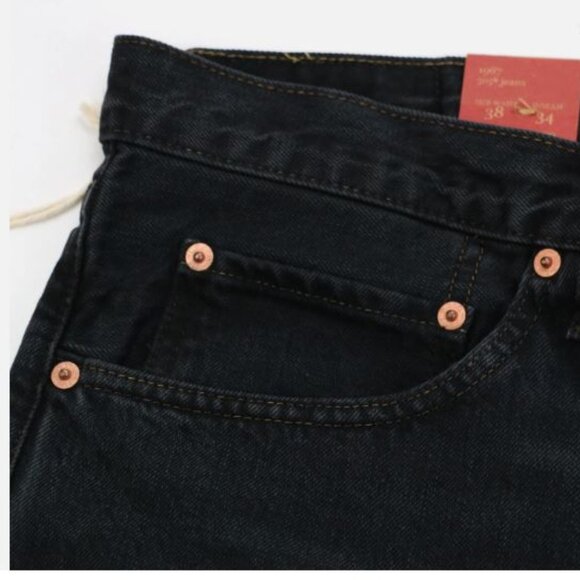 Levi's 505 W38 L34 1967 Vintage Clothing LVC Selvedge Men's Jeans Black New - Picture 6 of 15
